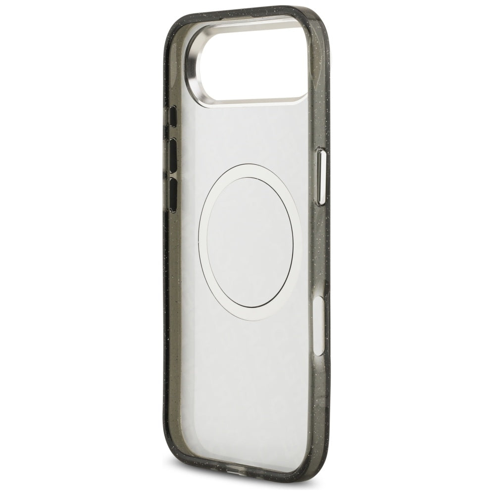 Karl Lagerfeld IML Glitter Karl &amp; Choupette Heads Logo MagSafe iPhone Air Case - Black_6