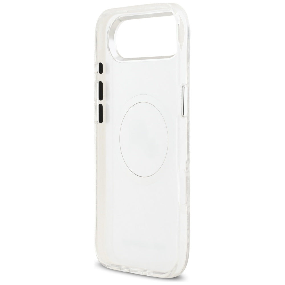 Karl Lagerfeld IML Glitter Karl&amp;Choupette Heads Logo MagSafe Case for iPhone Air - Gray_6