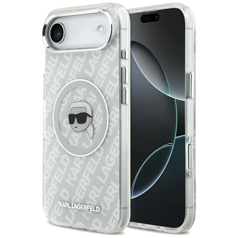Karl Lagerfeld IML Karl Head Logo MagSafe iPhone Air Case - Gray_0