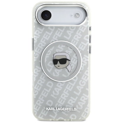 Karl Lagerfeld IML Karl Head Logo MagSafe iPhone Air Case - Gray_2