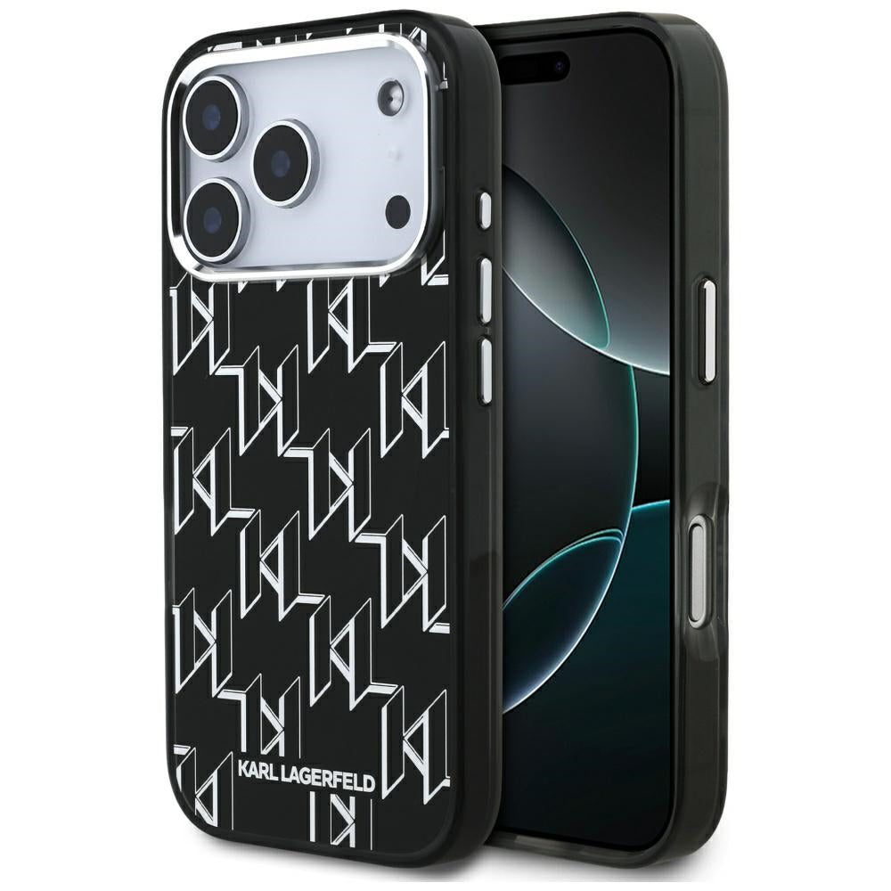 Karl Lagerfeld IML KL Monogram MagSafe Case for iPhone 17 Pro - Black_0