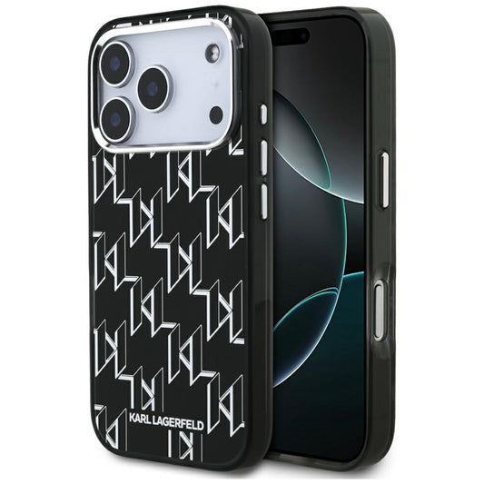 Karl Lagerfeld IML KL Monogram MagSafe Case for iPhone 17 Pro - Black_0