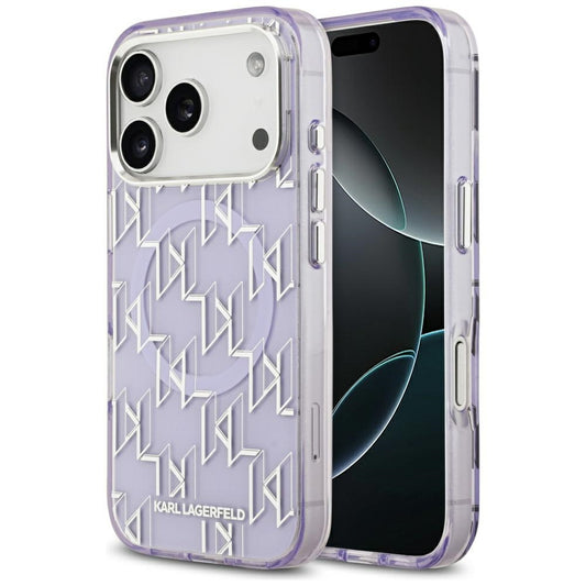 Karl Lagerfeld IML KL Monogram MagSafe Case for iPhone 17 Pro - Purple_0
