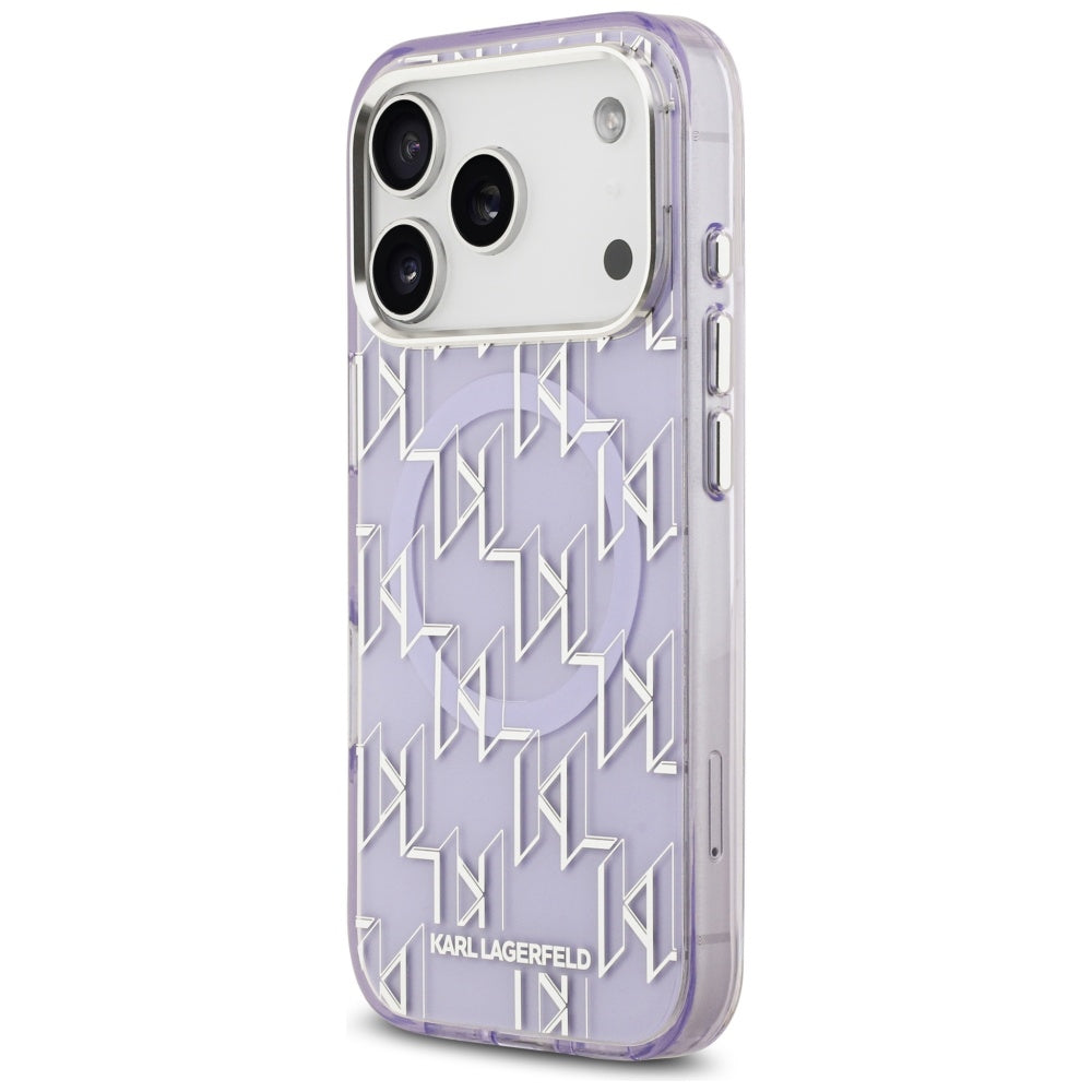 Karl Lagerfeld IML KL Monogram MagSafe Case for iPhone 17 Pro - Purple_1