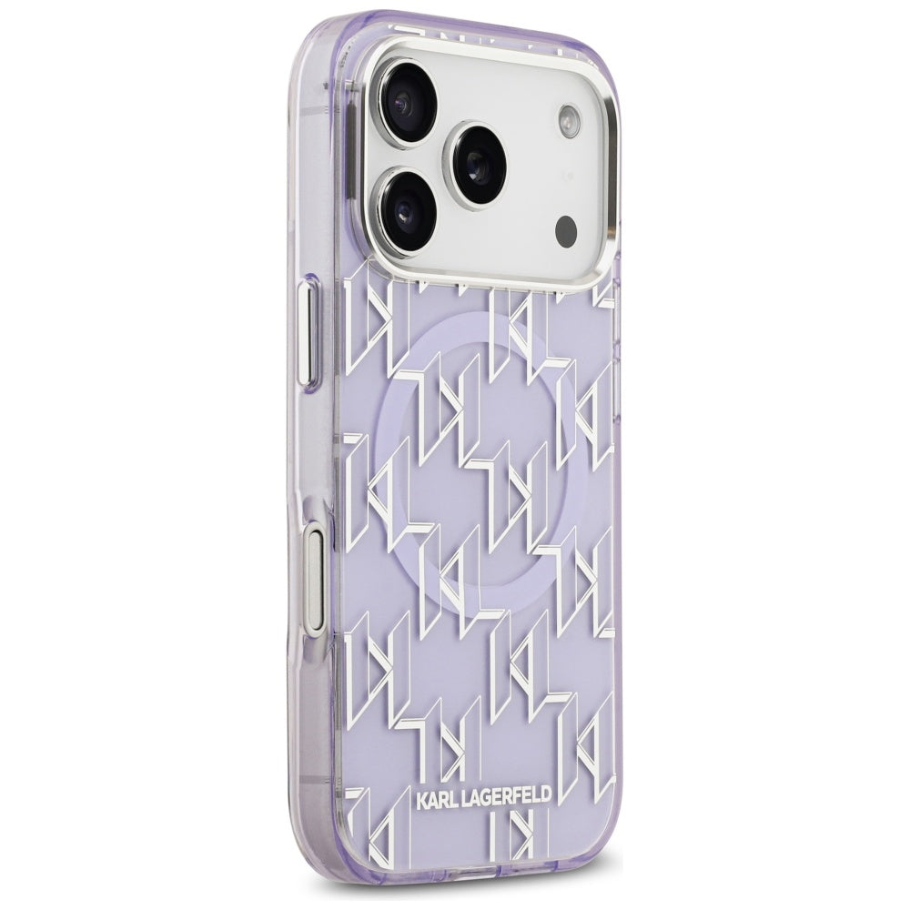 Karl Lagerfeld IML KL Monogram MagSafe Case for iPhone 17 Pro - Purple_3