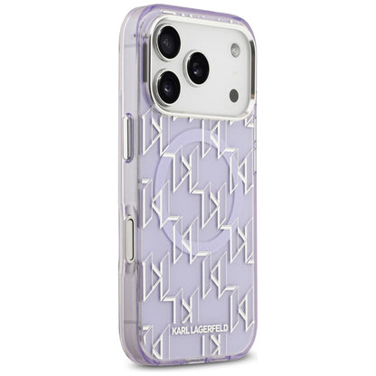 Karl Lagerfeld IML KL Monogram MagSafe Case for iPhone 17 Pro - Purple_3