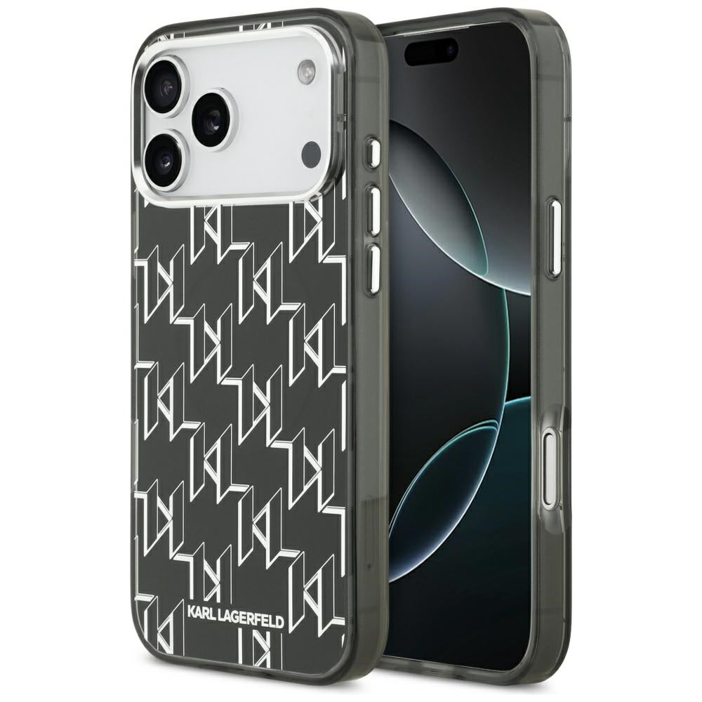 Karl Lagerfeld IML KL Monogram MagSafe Case for iPhone 17 Pro Max - Black_0