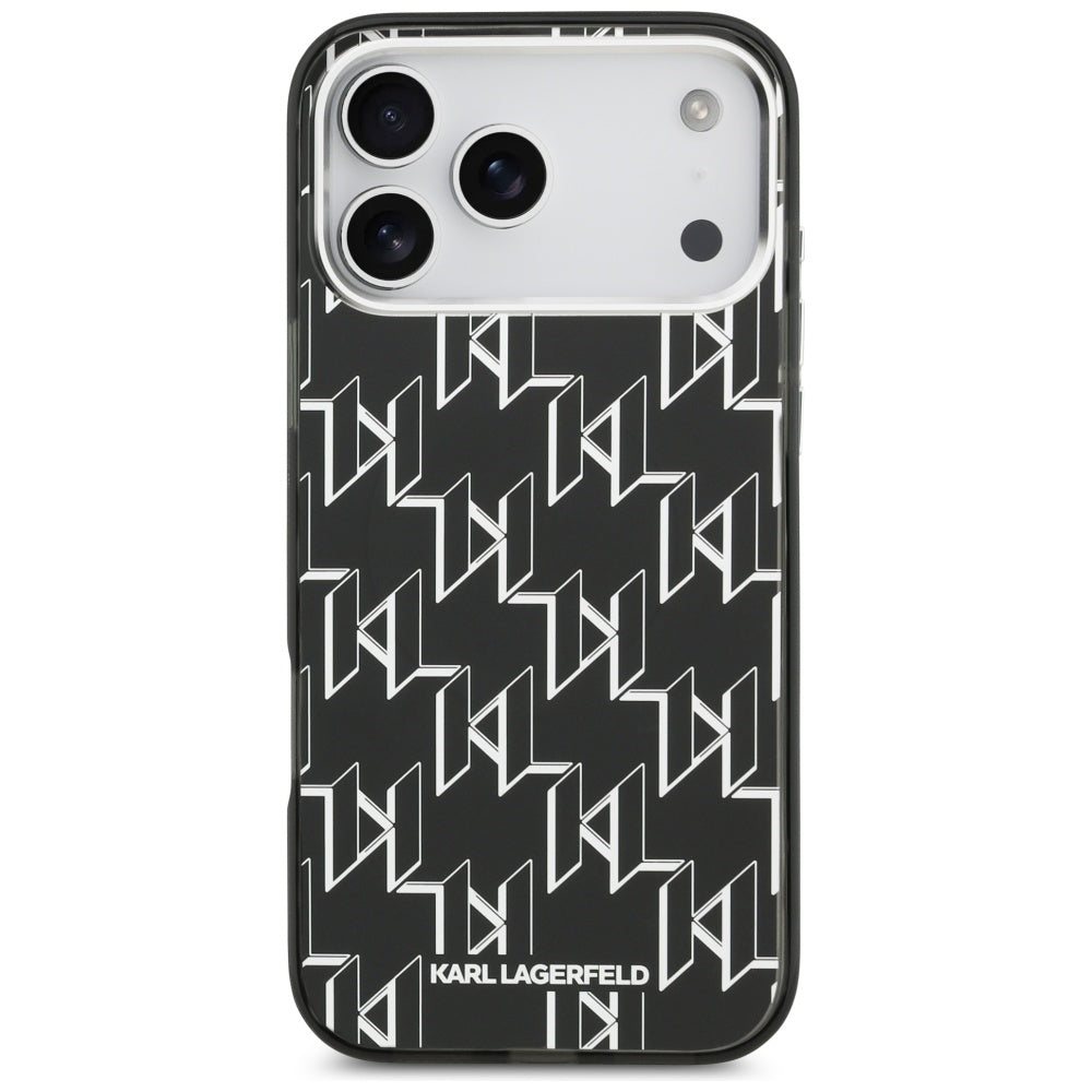 Karl Lagerfeld IML KL Monogram MagSafe Case for iPhone 17 Pro Max - Black_2