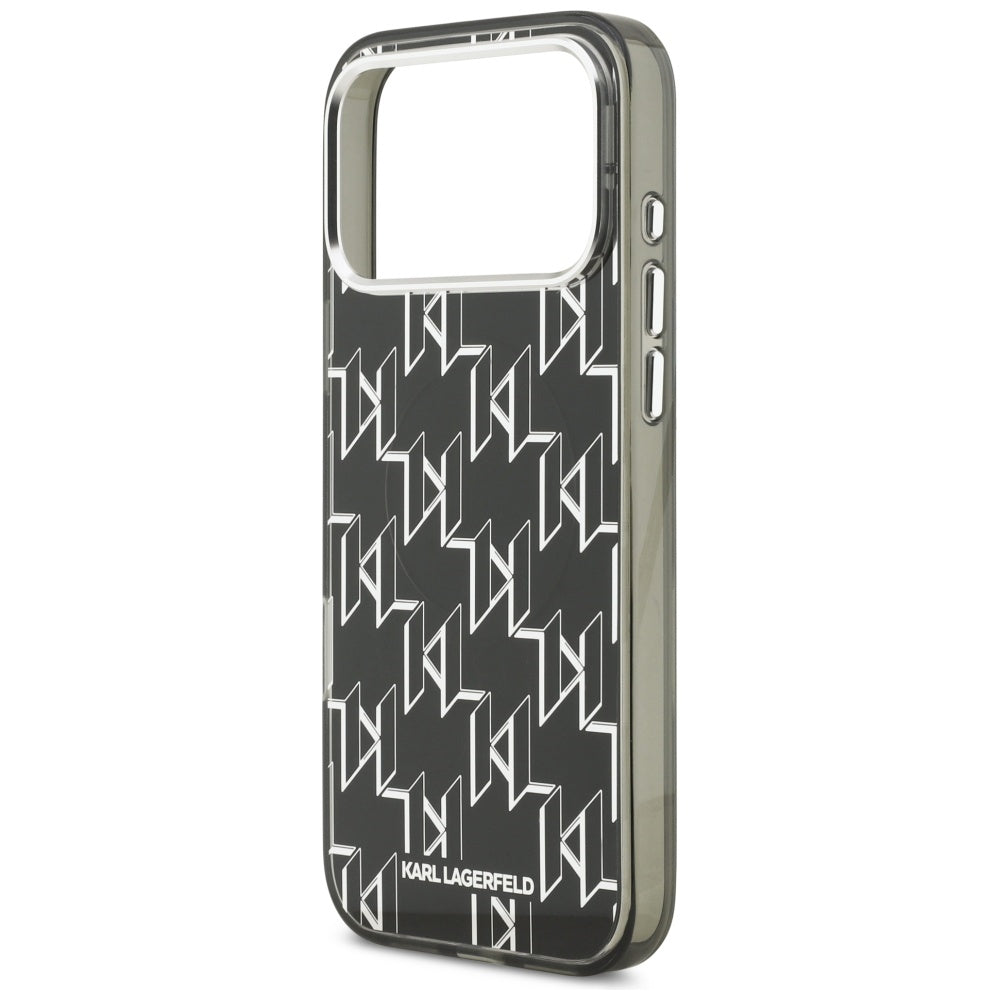 Karl Lagerfeld IML KL Monogram MagSafe Case for iPhone 17 Pro Max - Black_5