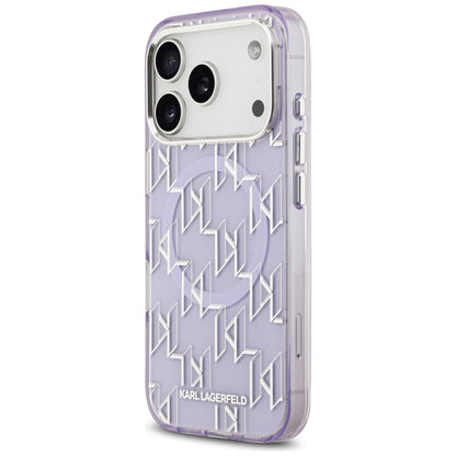 Karl Lagerfeld IML KL Monogram MagSafe Case for iPhone 17 Pro Max - Purple_1