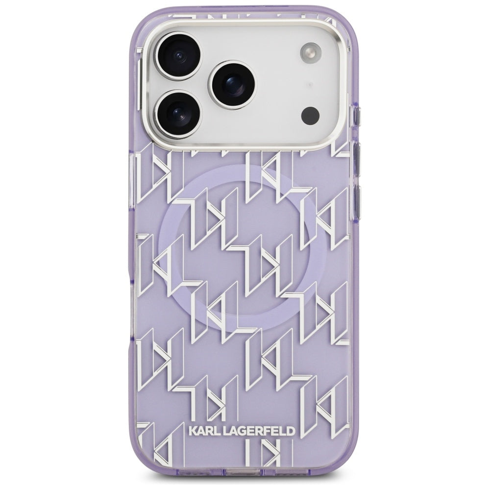 Karl Lagerfeld IML KL Monogram MagSafe Case for iPhone 17 Pro Max - Purple_2