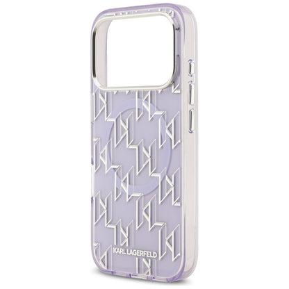 Karl Lagerfeld IML KL Monogram MagSafe Case for iPhone 17 Pro Max - Purple_5