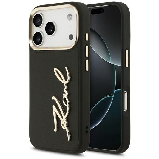 Karl Lagerfeld Karl Script Logo Case for iPhone 17 Pro - Black_0