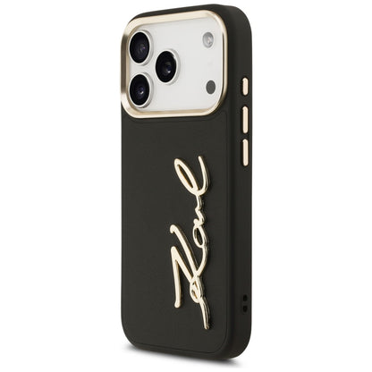 Karl Lagerfeld Karl Script Logo Case for iPhone 17 Pro - Black_1