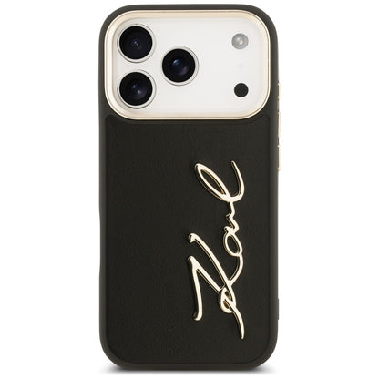 Karl Lagerfeld Karl Script Logo Case for iPhone 17 Pro - Black_2