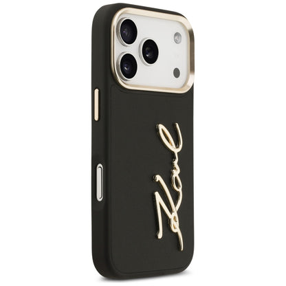 Karl Lagerfeld Karl Script Logo Case for iPhone 17 Pro - Black_3