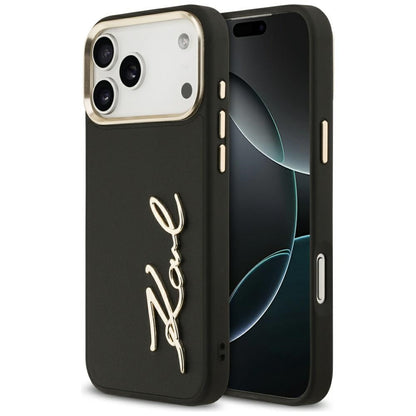 Karl Lagerfeld Karl Script Logo Case for iPhone 17 Pro Max - Black_0