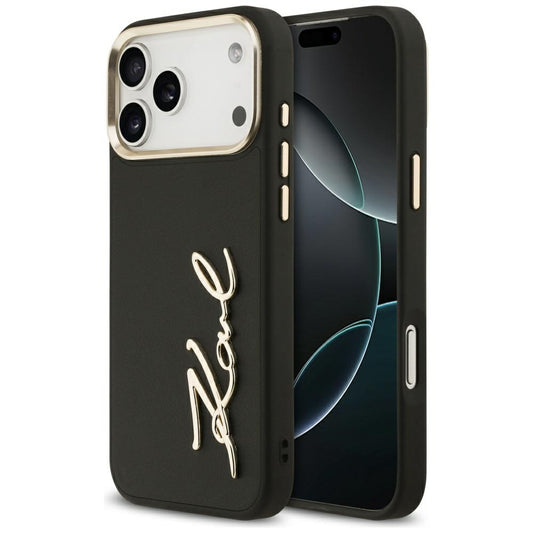 Karl Lagerfeld Karl Script Logo Case for iPhone 17 Pro Max - Black_0