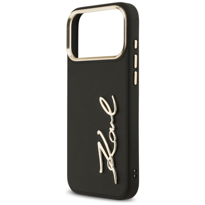 Karl Lagerfeld Karl Script Logo Case for iPhone 17 Pro Max - Black_5