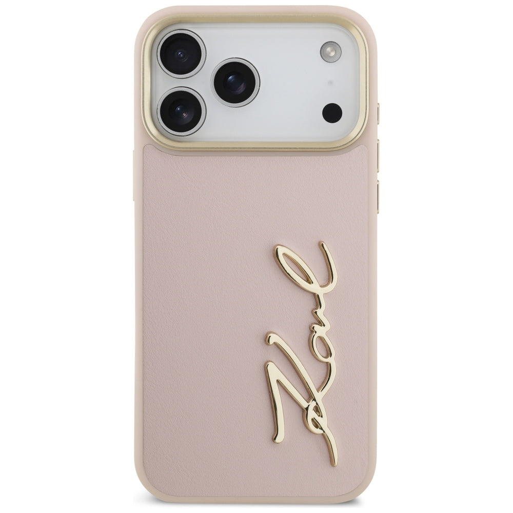 Karl Lagerfeld Karl Script Logo Case for iPhone 17 Pro Max - Pink_2