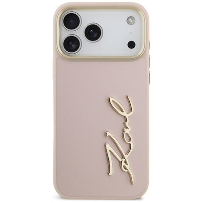 Karl Lagerfeld Karl Script Logo Case for iPhone 17 Pro Max - Pink_2
