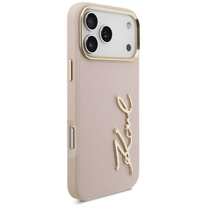 Karl Lagerfeld Karl Script Logo Case for iPhone 17 Pro Max - Pink_3