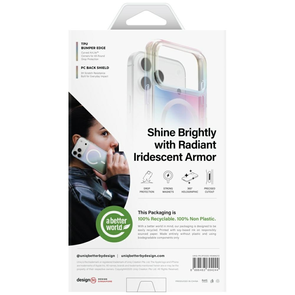 Uniq Iridescia Case for iPhone 17 Pro Magclick Charging - Multicolor_6