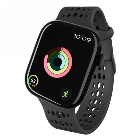 Decoded Silicone Ares O Band for Apple Watch 40/41/42 mm - Black_0