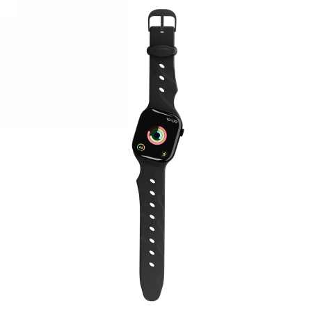 Decoded Silicone Ares Splice Band for Apple Watch 40/41/42mm - Black_2