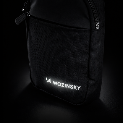 Wozinsky WMS-W1 Unisex Mini Shoulder Bag Waterproof Dual-Compartment for Phone - Black_7