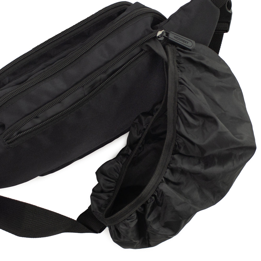 Wozinsky WSB-W1 unisex shoulder bag with adjustable strap, waterproof - black_4