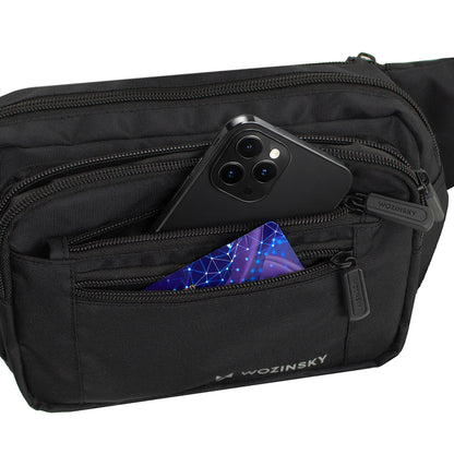 Wozinsky WSB-W1 unisex shoulder bag with adjustable strap, waterproof - black_6