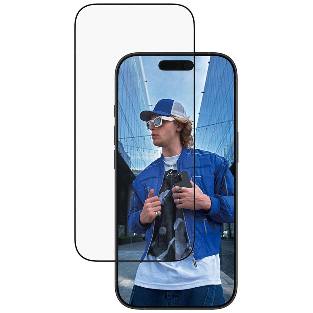 Protector de Ecrã PanzerGlass / Preto / iP 17 iP 16 Pro UWF EasyAligner_1