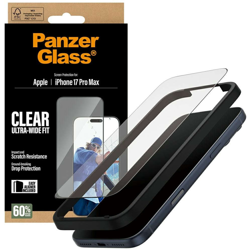 Protector de Tela PanzerGlass / Preto / iP 17 Pro Max UWF EasyAligner_3