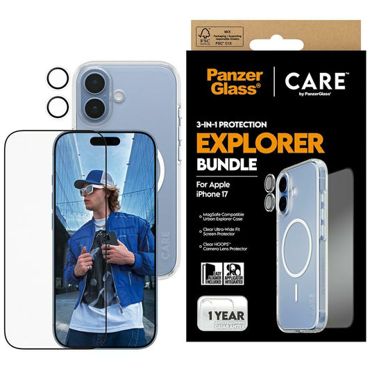 Protector de Tela PanzerGlass / 3-em-1 Explorer Set iP 17 / Preto_0