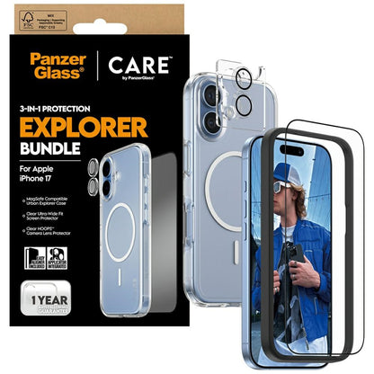 Protector de Tela PanzerGlass / 3-em-1 Explorer Set iP 17 / Preto_3