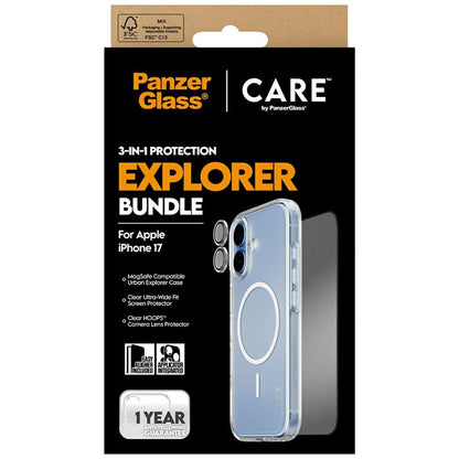 Protector de Tela PanzerGlass / 3-em-1 Explorer Set iP 17 / Preto_4