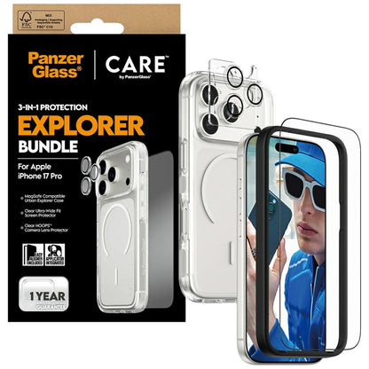 Conjunto 3 em 1 PanzerGlass CARE / PanzerGlass / iP 17 Pro / Preto / CR74977_3