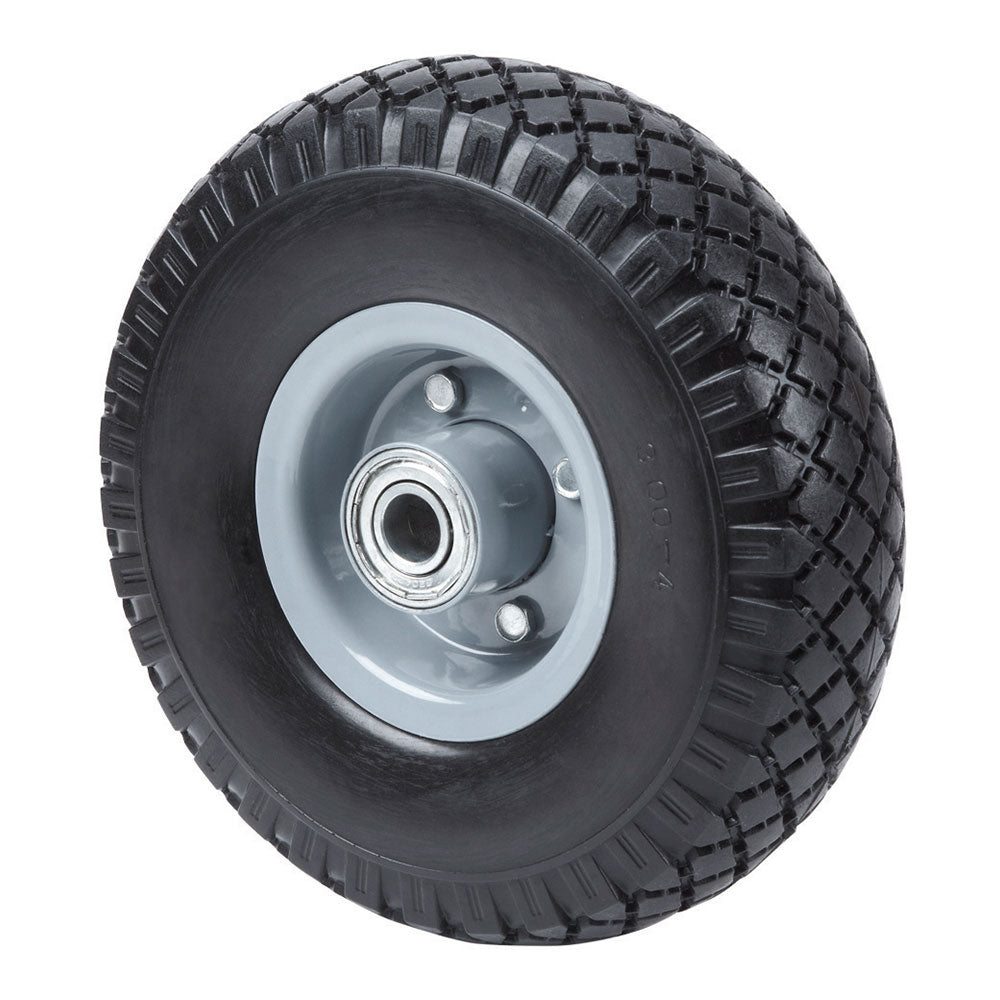 Roda Ã  prova de perfuraÃ§Ã£o com nÃºcleo de metal e rolamento de esferas, carga mÃ¡xima 100 kg, Ã¸ 26 cm_0