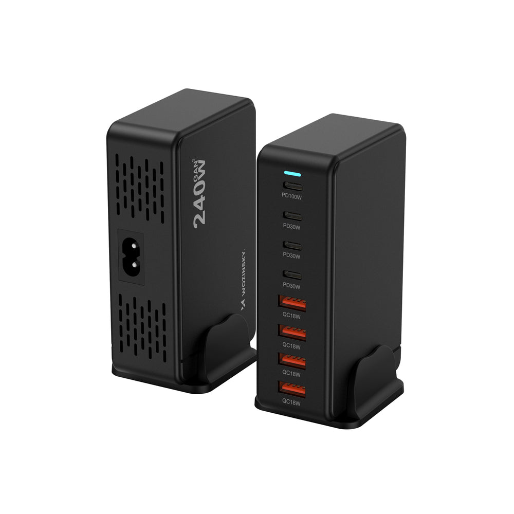 Wozinsky WSL-240 GaN QC3 Charging Station - 200W - Black_2