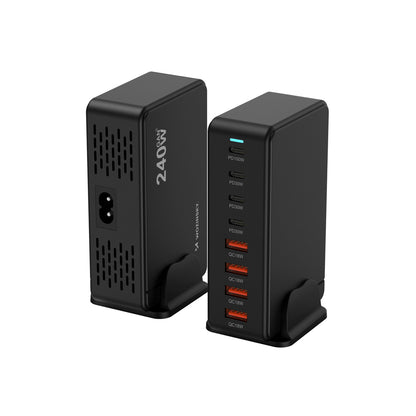 Wozinsky WSL-240 GaN QC3 Charging Station - 200W - Black_2
