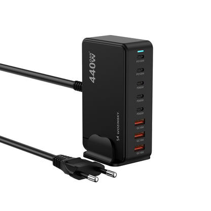 Wozinsky WSL-440 GaN QC3 Charging Station - 185W - Black_0