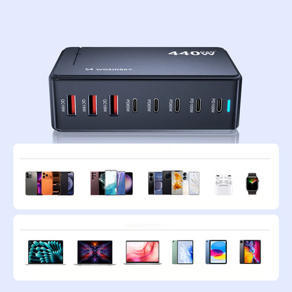 Wozinsky WSL-440 GaN QC3 Charging Station - 185W - Black_9