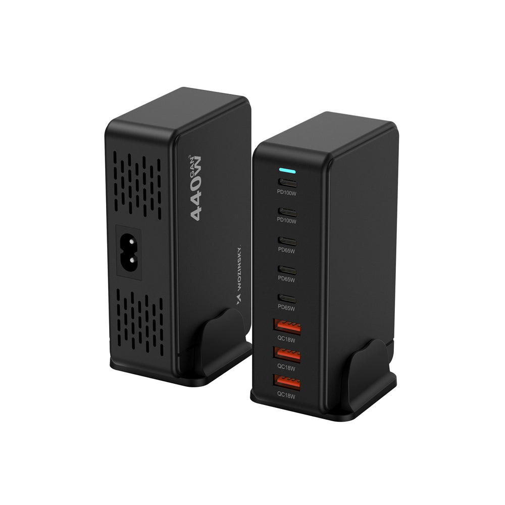 Wozinsky WSL-440 GaN QC3 Charging Station - 185W - Black_1