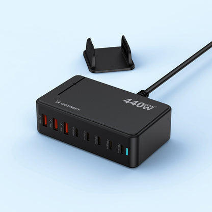 Wozinsky WSL-440 GaN QC3 Charging Station - 185W - Black_3