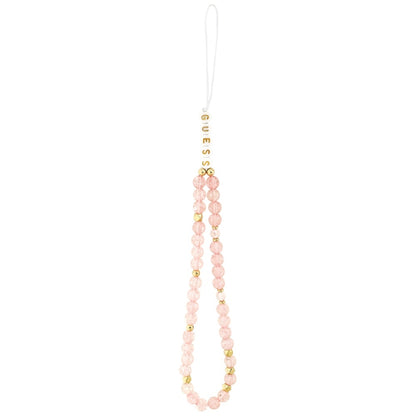 Guess IML Flowers Electro Pearl Strap MagSafe Case for iPhone 17 Pro - Pink_1