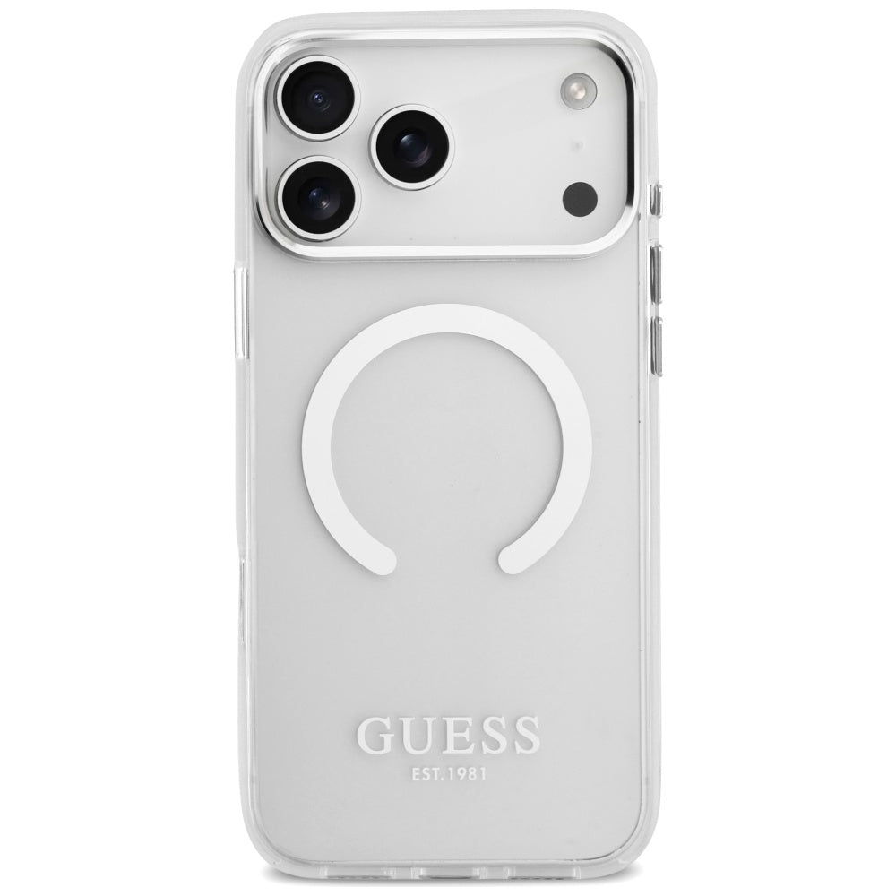 Guess Metal Outline MagSafe case for iPhone 17 Pro Max - silver_2