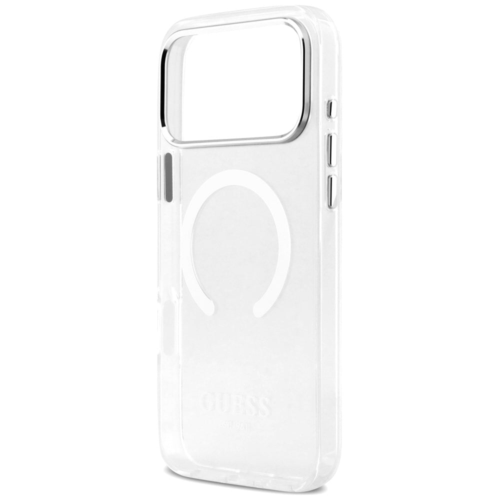 Guess Metal Outline MagSafe case for iPhone 17 Pro Max - silver_5