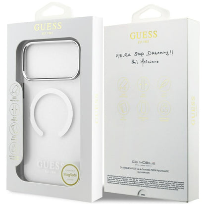 Guess Metal Outline MagSafe case for iPhone 17 Pro Max - silver_7