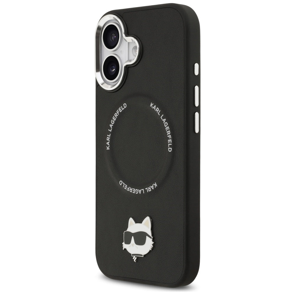 Karl Lagerfeld Choupette Pin MagSafe Case for iPhone 17 - Black_1